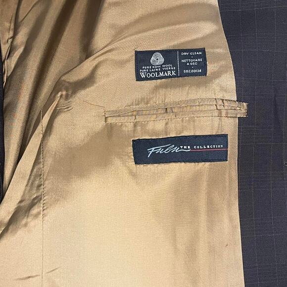 FUBU Men's Suit. Sport Jacket/Blazer 42R & Dress Pants/Slacks, appx 35x34. Wool - Picture 3 of 8